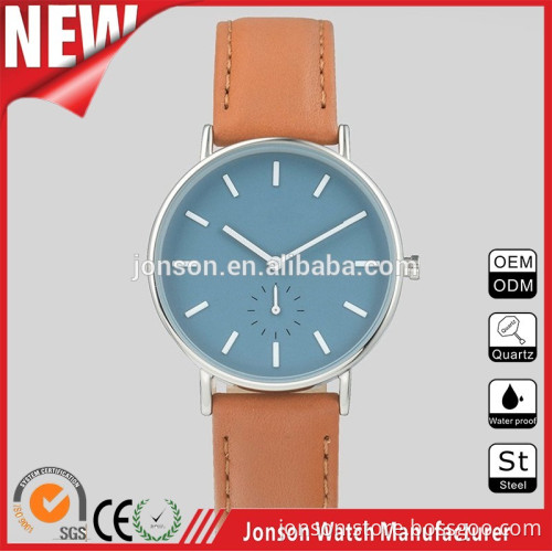 Brand your own watches unisex design japan movt quartz watch stainless steel back